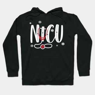 Nurse Christmas Stethoscope Nurses Xmas RN NICU ER Nursing Hoodie